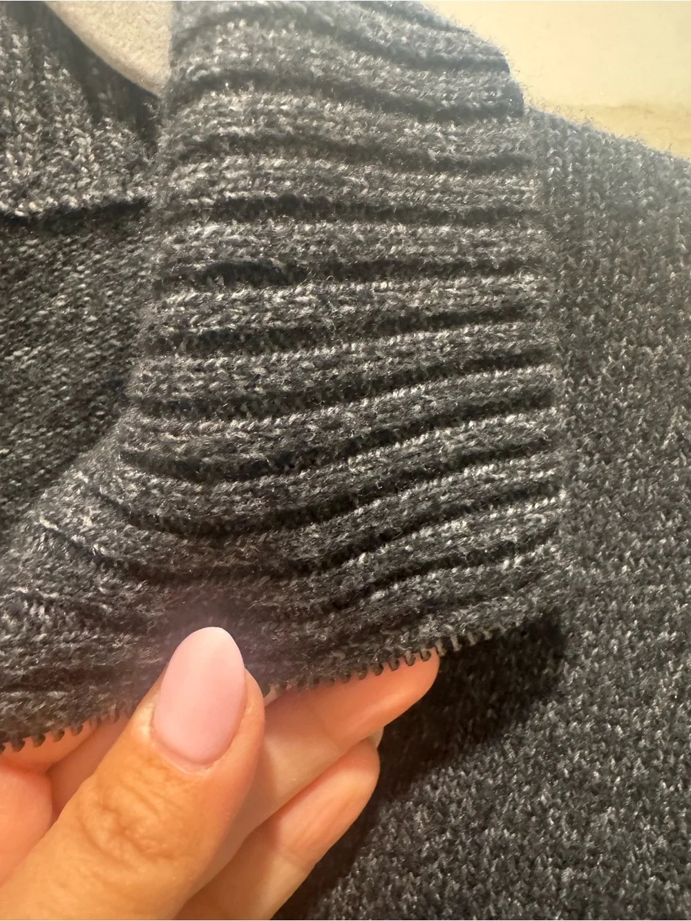J. Crew grey Quarter-Zip Wool Blend Sweater